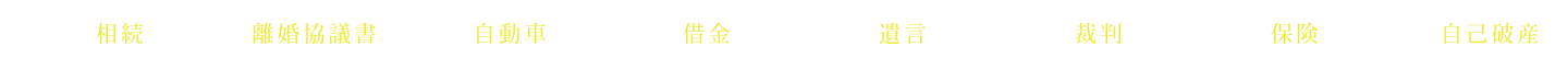 相続 離婚協議書 自動車 借金 遺言 裁判 保険 自己破産